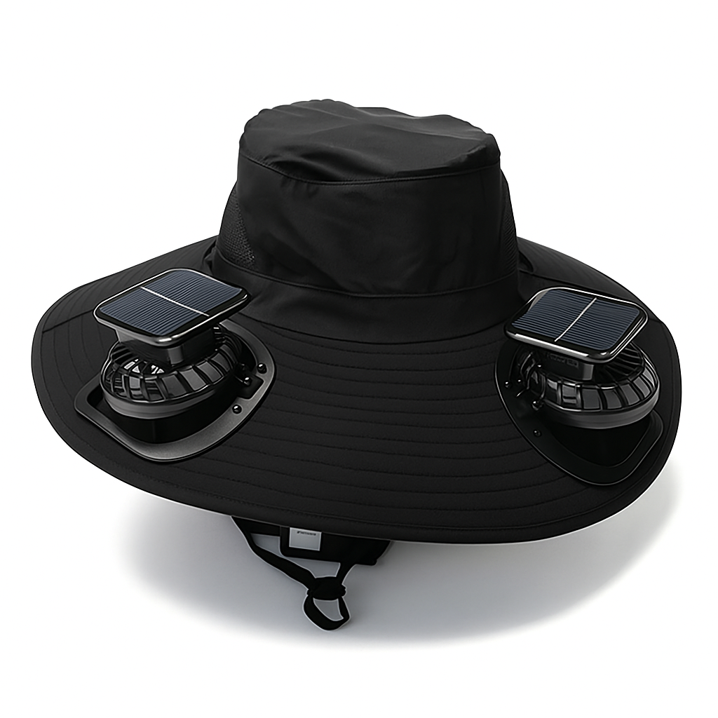 Solar Breeze Dual Solar Fans Hat