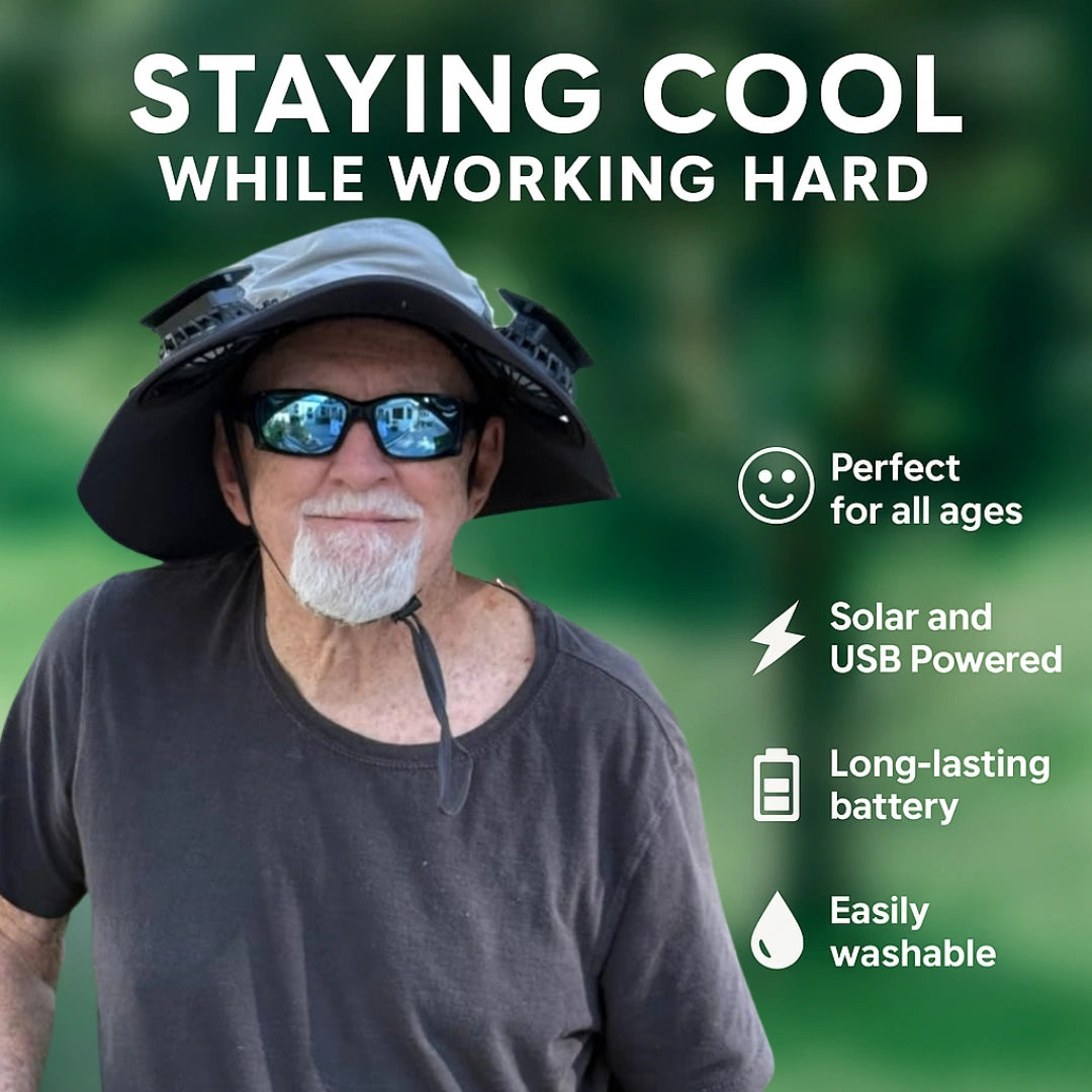 Solar Fans Hat