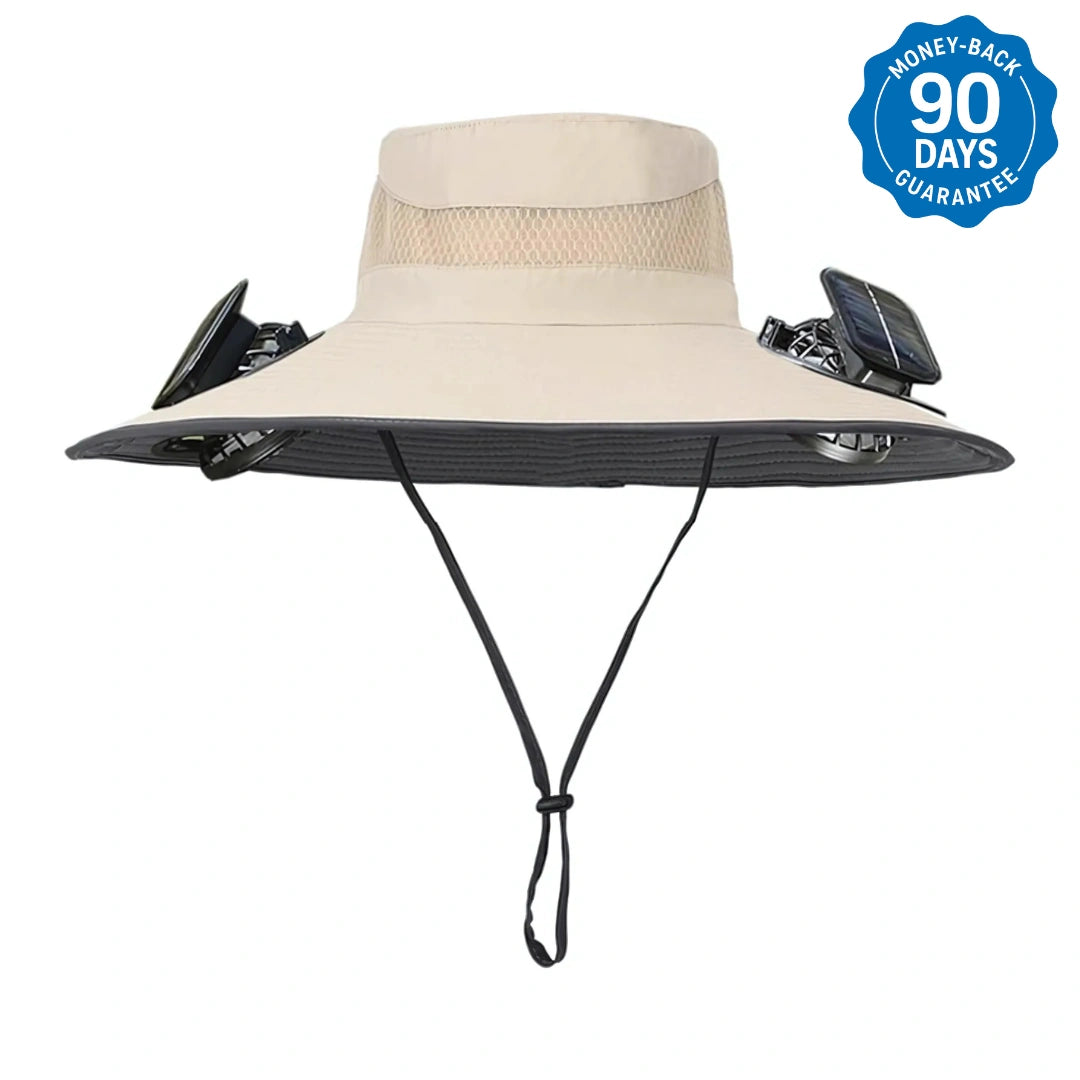 Solar Breeze Dual Solar Fans Hat