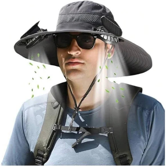 Solar Breeze Dual Solar Fans Hat