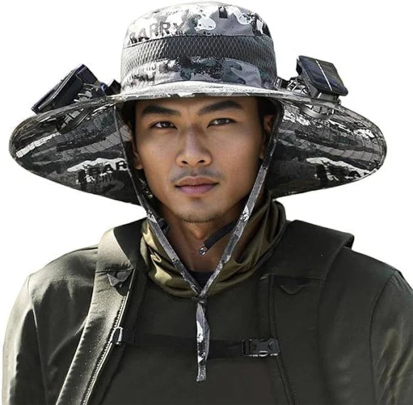 Solar Breeze Dual Solar Fans Hat